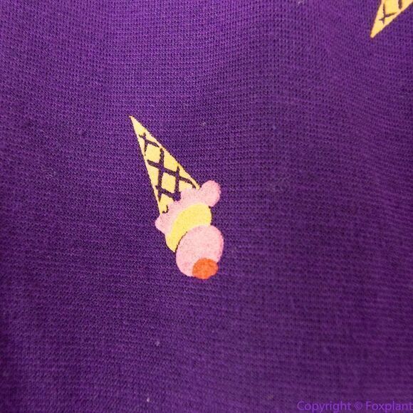 Unique Vintage Gwynnie Bee Purple Ice Cream Cone Fit And Flare Dress, 0XL - Picture 16 of 16